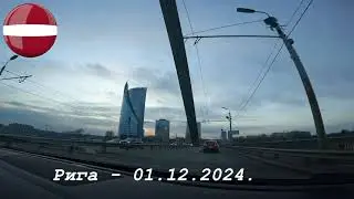 Riga, Latvia, 01.12.2024 - City Drive