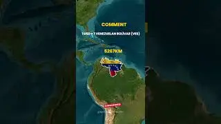 How long is Venezuela&rsquo;s border?#shortvideostatus  #shorts #mapanimation  #documentary