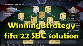 Fifa 22 winning strategy SBC, make profit with this pack