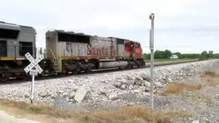 WoW bnsf 8221 heads north with a kcs ace trailing 2nd out sept 4,2011