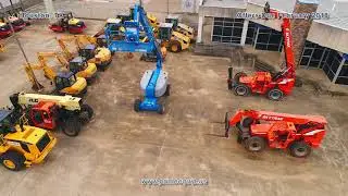 Aerial of Construction Equipment Liquidation in Houston, TX