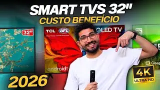 Atualizado 2026! As 3 MELHORES TVs de 32 Polegadas para COMPRAR | QUAL TV COMPRAR
