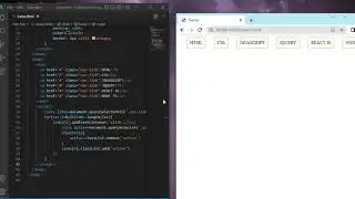 Active on click Navigation bar using HTML,CSS and JAVASCRIPT