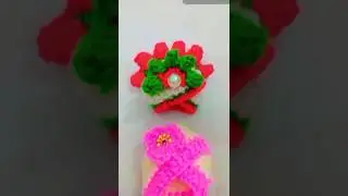 #shorts video 5no Laddu gopal ka crochet flower mukut kese banate hai how to make beautiful mukut ❤️