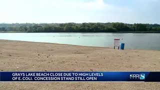 Gray's Lake beach closed due to E. Coli
