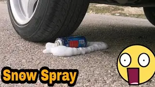 Crushing Crunchy & Soft Things by Car! - Experiment Car Test VS snow spray