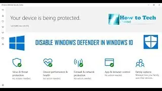 How to Disable Windows Defender in Windows 10 Pro Permanently