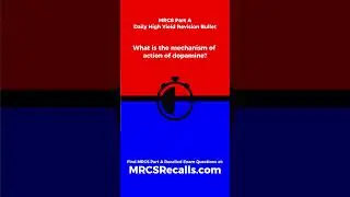 MRCS Part A Daily Revision Bullet: Dopamine