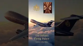 Sultan's $230M Flying Palace | Gold & Luxury in the Sky #SultanOfBrunei #LuxuryTravel #PrivateJet
