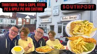 Traditional Fish and Chips - Steak Pie & Apple Pie and Custard