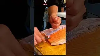 watch salmom transform into premium cuts#seafoodlife #precision #reelsdaily