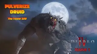 Let's try out THE TOWER with my Pulverize Druid🕵️Leaderboards🔞#diablo4 #season11 #lordofhatred #d4