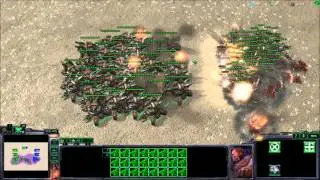 30 Tanks vs 120 Zerglinge | StarCraft 2