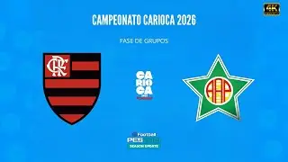 Ao Vivo - FLAMENGO x PORTUGUESA-RJ | CARIOC&Atilde;O 2026 | FASE DE GRUPO | SIMULA&Ccedil;&Atilde;O | PES 21 PC Gameplay