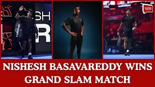 Nishesh Basavareddy wins Grand Slam match| India Abroad