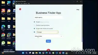 Business Finder App / google maps scraper with emails