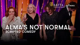 Sophie Willan BARELY contains her excitement for Alma's Not Normal winning the Scripted Comedy BAFTA