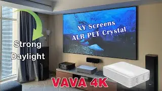 VAVA 4K on XY Screens 120inch Best Daylight ALR PET Crystal