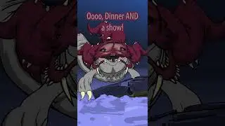 The Bloop VS Organism 46B, with Julia Beast cheerleading! #shorts #bloop #cryptids