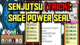Ninja Saga - [Trick] Sage Power Seal - Senjutsu Point [SS Training] [No HACK] 2015