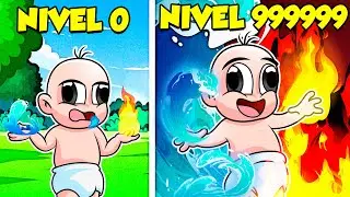 BEBE NOOB SE CONVIERTE EN MAGO NIVEL 999,999 en ROBLOX!!! 🧙‍♂️🔥 con BEBE NOOBSI