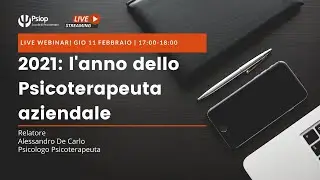 2021: l'anno dello Psicoterapeuta aziendale
