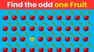 Find the Odd Fruit 🍎🤔  Fruit Brain Game Quiz for Kids & Adults  Baali Cartoons