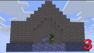 I MADE A DOG HOUSE IN ONE BLOCK / ONE BLOCK PART 3