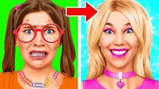 Extreme Makeover from Nerd to Popular Girl | Funny Moments