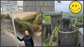 Harlech - Worlds Steepest Street? world's most calming beach, huge castle. Beauty in Snowdonia