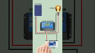 how to connect solar and bulb to charge controller #seuntech