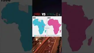 China VS Africa GDP per capita 1980vs2016 #geography #map