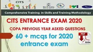cits entrance exam copa trade mcqs |important topics|mcsq for copa|
