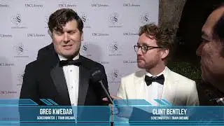 Greg Kwedar and Clint Bentley Carpet Interview for Train Dreams at USC Scripter Awards 2026