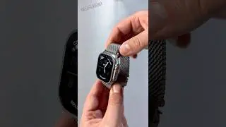 Apple Watch Ultra 2 Full Natural Titanium with Milanese Loop🔥 #shorts #trending #apple #video #tech