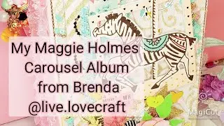 My Maggie Holmes Carousel Album from Brenda! @live.lovecraft7024 #papercraft #handmade #crafts