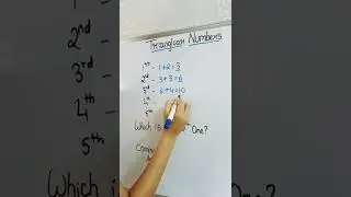 Triangular numbers #shorts #maths #trending