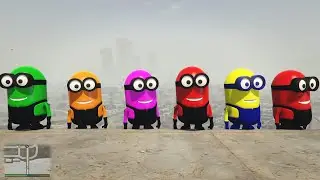GTA 5 Epic Ragdolls RED MINION VS SPIDERMAN  VS GREEN MINIONEuphoria Physics & Funny Fails ep 21