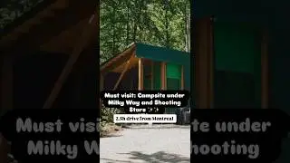 Camping under the stars and Milky Way. Best for stargazing Montreal Canada  #camping #raincamping