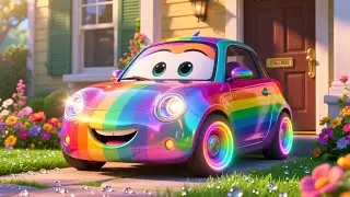 Rainbow Car ABC Ride 🌈🚗 Fun Alphabet Song | Learn ABC for Kids
