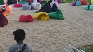 Pantai kilang mandiri pertama dan satu-satunya dibalikpapan dengan fasilitas sewa beanbag murah