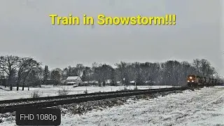 Late Winter Snowstorm railfanning