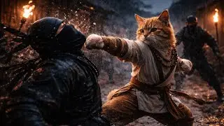 🐱Orange cat vs ninja🥷🏽