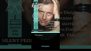 Rutger Hauer: Beyond Blade Runner - A Cinematic Legacy 🎬🌟