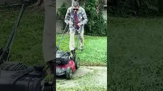 7 Minutes of Purely Satisfying Lawn Mowing Time-Lapse