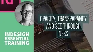 Opacity, transparancy and see through ness - InDesign Essential Training [24/76]