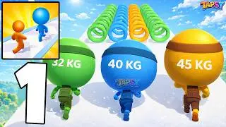 👤Big Head Man Run Gameplay Walkthrough Levels 1&ndash;12 Crazy Big Head Growth (Android,iOS)
