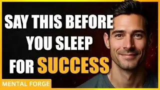 Say THIS Before You Sleep for Success #mentalforge #successmindset  #motivationalvideo