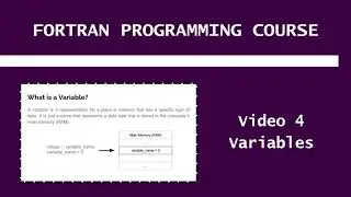 Fortran Programming Course - Variables