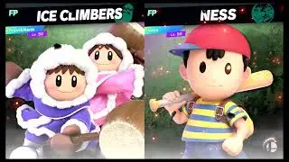 Super Smash Bros Ultimate Amiibo Fights – Ice Climbers vs the World #10 Ice Climbers vs Ness